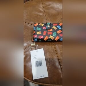 Betsey Johnson Xokara  Colorful Gummy Bear Zip around Wallet